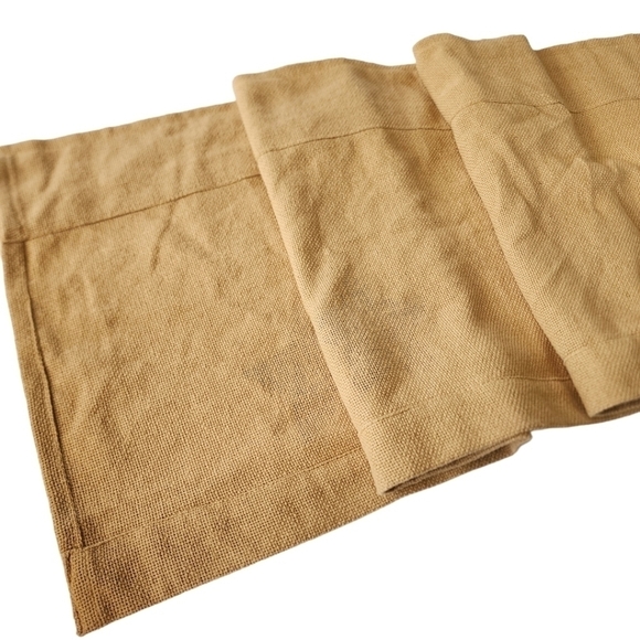 Burlap woven star print rustic window curtain valance 6ft long - Picture 9 of 13